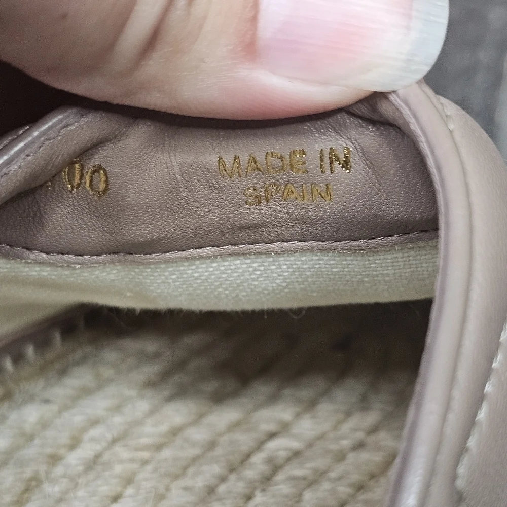 GUCCI Charlotte Matelasse gold GG Marmont logo platform espadrille jute mule - Picture 13 of 15